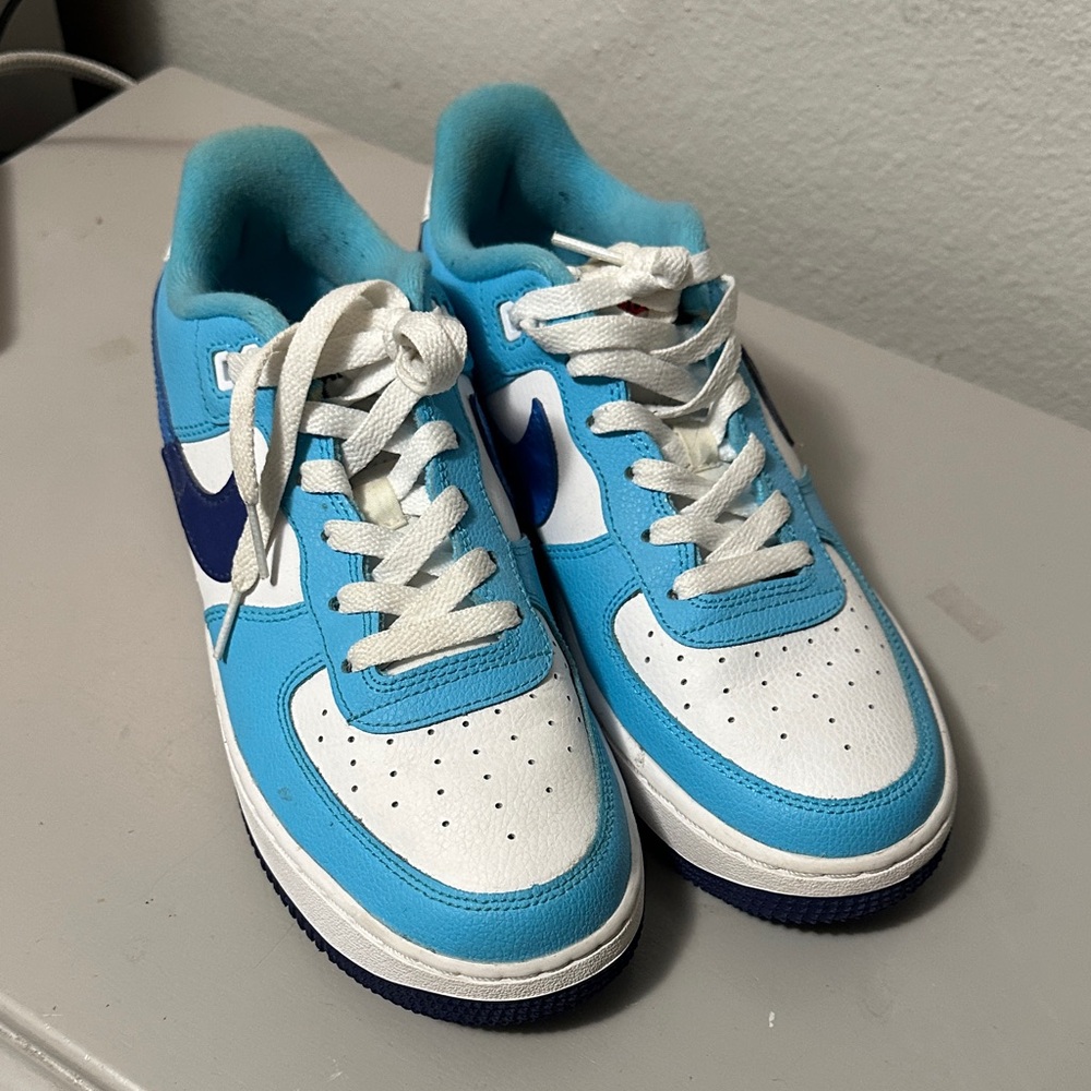 Nike Blue and White Sneakers